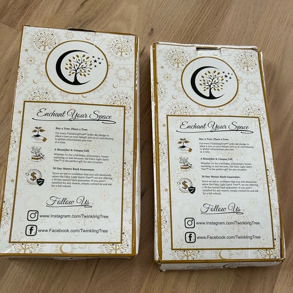 NIB Set of 2 Twinkling Tree Fairy Spirit Light Tree - Picture 11 of 12